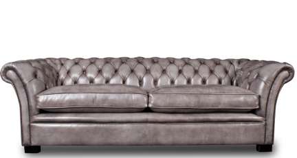 Imposantes Leder Sofa Cambridge